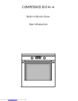 Предварительный просмотр 1 страницы AEG COMPETENCE B5741-4 User Information