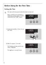 Предварительный просмотр 12 страницы AEG COMPETENCE B8140-1 Operating Instructions Manual