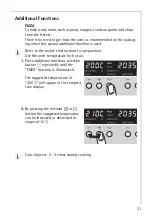 Предварительный просмотр 21 страницы AEG COMPETENCE B8140-1 Operating Instructions Manual