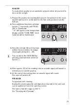 Предварительный просмотр 23 страницы AEG COMPETENCE B8140-1 Operating Instructions Manual