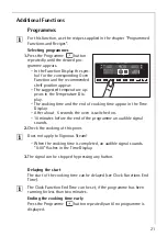 Preview for 21 page of AEG COMPETENCE B8920-1-M Installation And Operating Instructions Manual