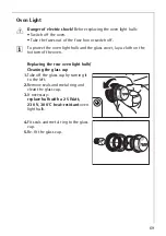 Preview for 69 page of AEG COMPETENCE B8920-1-M Installation And Operating Instructions Manual