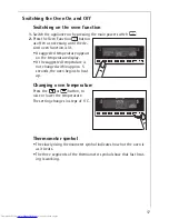 Preview for 17 page of AEG COMPETENCE B8920-1 Installation And Operating Instructions Manual