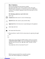 Предварительный просмотр 2 страницы AEG COMPETENCE B8920 Operating And Installation Instructions