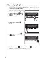 Предварительный просмотр 12 страницы AEG COMPETENCE CB8920-1 Installation And Operating Instructions Manual