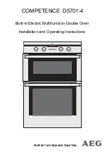 AEG COMPETENCE D5701-4 Installation And Operating Instructions Manual предпросмотр