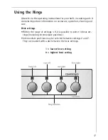 Предварительный просмотр 17 страницы AEG COMPETENCE E3140-1 Operating Instructions Manual