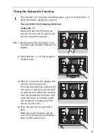 Предварительный просмотр 21 страницы AEG COMPETENCE E3140-1 Operating Instructions Manual