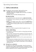 Preview for 5 page of AEG COMPETENCE E4101-4 Operating Instructions Manual