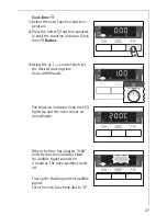 Предварительный просмотр 27 страницы AEG COMPETENCE E5731-4 Operating Instructions Manual