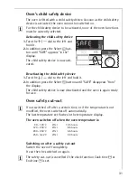 Предварительный просмотр 31 страницы AEG COMPETENCE E5731-4 Operating Instructions Manual