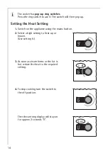 Предварительный просмотр 14 страницы AEG COMPETENCE E8140-1 Operating Instructions Manual