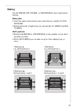 Предварительный просмотр 43 страницы AEG COMPETENCE E8140-1 Operating Instructions Manual