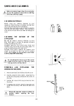 Предварительный просмотр 22 страницы AEG COMPETENCE U3100-4 Installation And Operating Instructions Manual