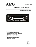 AEG CS FMP 200 Owner'S Manual preview