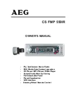 AEG CS FMP 550IR Owner'S Manual preview