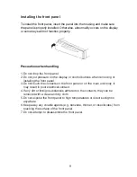 Preview for 9 page of AEG CS FMP 550IR Owner'S Manual