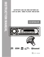 Предварительный просмотр 1 страницы AEG CS MP 850 BT Instruction Manual