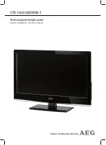 Предварительный просмотр 1 страницы AEG CTV 1902 LED/DVB-T Instruction Manual