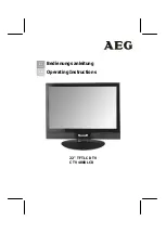Preview for 1 page of AEG CTV 4880 LCD Operating Instructions Manual