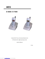 AEG D 5000 Instruction Manual preview