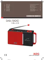 Preview for 1 page of AEG DAB+ 4158 Instruction Manual