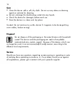 Preview for 16 page of AEG DB 70 Instructions For Use Manual