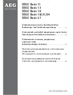 AEG DDLE Basis 11 Operating And Installation Instructions preview