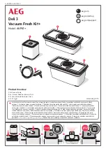 Предварительный просмотр 1 страницы AEG Deli 3 Vacuum Fresh Kit+ Manual