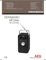 AEG DR 4149 DAB+ Instruction Manual preview