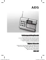 AEG DRR 4107 Instruction Manual предпросмотр