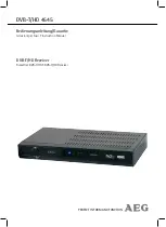 AEG DVB-HD 4545 Instruction Manual preview