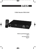 Preview for 1 page of AEG DVB-S 4540 Instruction Manual