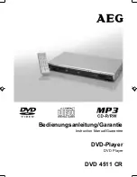Preview for 1 page of AEG DVD 4511 CR Instruction Manual