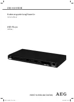 AEG DVD 4539 HDMI Instruction Manual preview