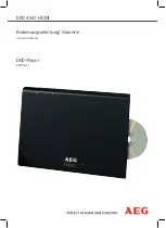 AEG DVD 4547 HDMI Instruction Manual preview