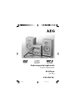 Preview for 1 page of AEG DVD 4608 HC Instruction Manual And Guarantee