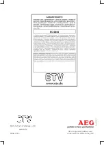 Preview for 38 page of AEG EC 4844 Instruction Manual