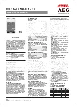 Preview for 1 page of AEG EM 50-1 Manual