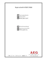 AEG EWA 7000 Operating Instructions Manual preview