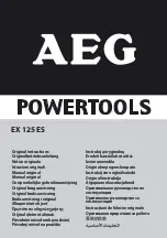 AEG EX 125 ES Original Instructions Manual preview