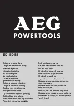 AEG EX 150 ES Original Instructions Manual preview
