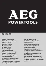 Preview for 1 page of AEG EX 150 ES Original Instructions Manual