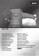 Предварительный просмотр 1 страницы AEG EXE 460 Instructions For Use Manual