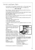 Предварительный просмотр 39 страницы AEG FAVORIT 40650 User Information