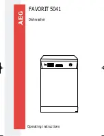 Preview for 1 page of AEG FAVORIT 5041 Operating Instructions Manual