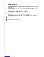 Предварительный просмотр 2 страницы AEG FAVORIT 60850 ViM User Information