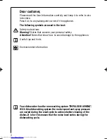 Предварительный просмотр 2 страницы AEG FAVORIT 64470 I User Information