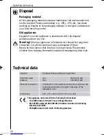Предварительный просмотр 26 страницы AEG FAVORIT 64470 I User Information