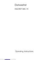 Предварительный просмотр 1 страницы AEG FAVORIT 665 i N Operating Instructions Manual